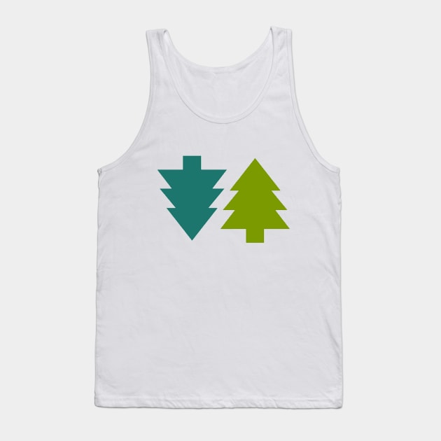 Yuletide Christmas Tree Tank Top by Wicca Fairy